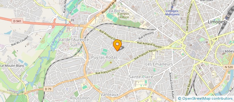 localisation de l'entreprise MONSIEUR MAXIME PARRON à LIMOGES