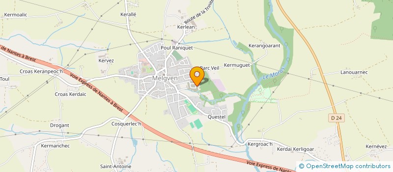 localisation de l'entreprise MONSIEUR MAXIME PAUL  MELGVEN