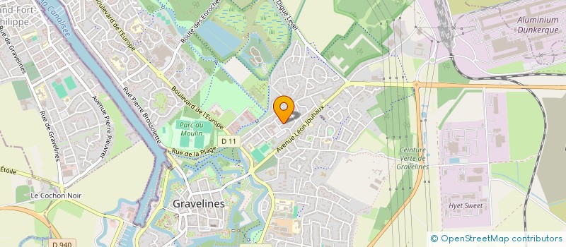 localisation de l'entreprise MONSIEUR MAXIME PENET à GRAVELINES