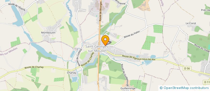 localisation de l'entreprise MONSIEUR MAXIME PENNEROUX  SAINT-GEORGES-SUR-MOULON