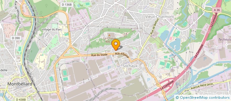 localisation de l'entreprise MONSIEUR MAXIME PEQUIGNOT à SOCHAUX