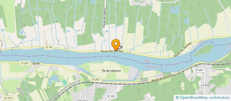 localisation de l'entreprise MONSIEUR MAXIME PEREIRA  BIDART