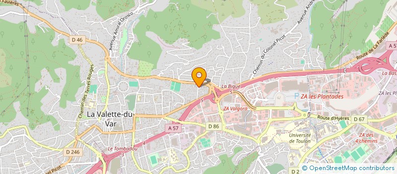 localisation de l'entreprise MONSIEUR MAXIME PEREZ à LA VALETTE-DU-VAR