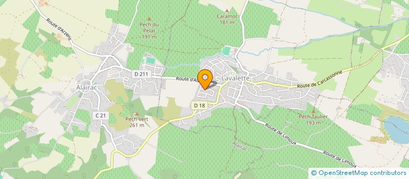 localisation de l'entreprise MONSIEUR MAXIME PERIDONT  LAVALETTE