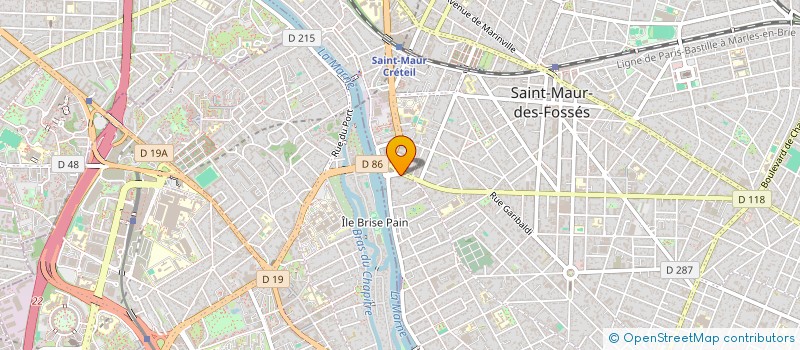 localisation de l'entreprise MONSIEUR MAXIME PERON à SAINT-MAUR-DES-FOSSES