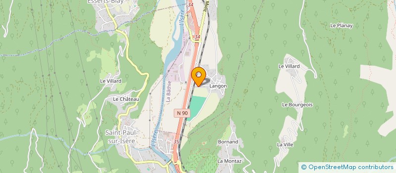 localisation de l'entreprise MONSIEUR MAXIME PERRIER  LA BATHIE