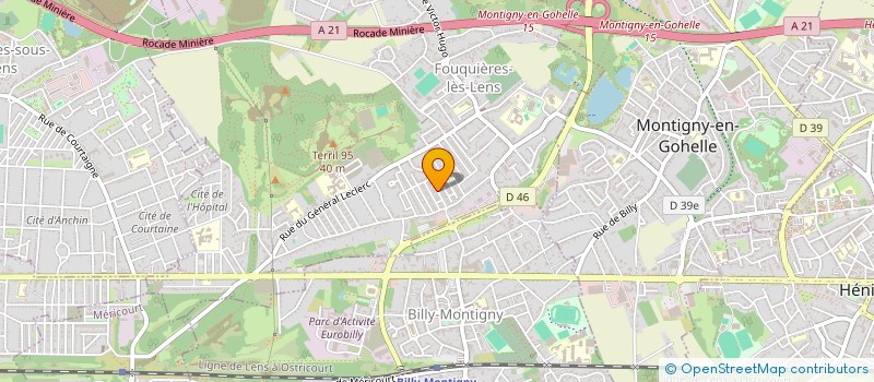 localisation de l'entreprise MONSIEUR MAXIME PETIT  FOUQUIERES-LES-LENS