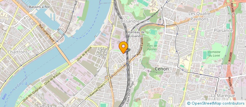 localisation de l'entreprise MONSIEUR MAXIME PEZARD  CENON