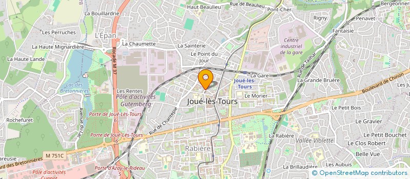 localisation de l'entreprise MONSIEUR MAXIME PICHARD  JOUE-LES-TOURS