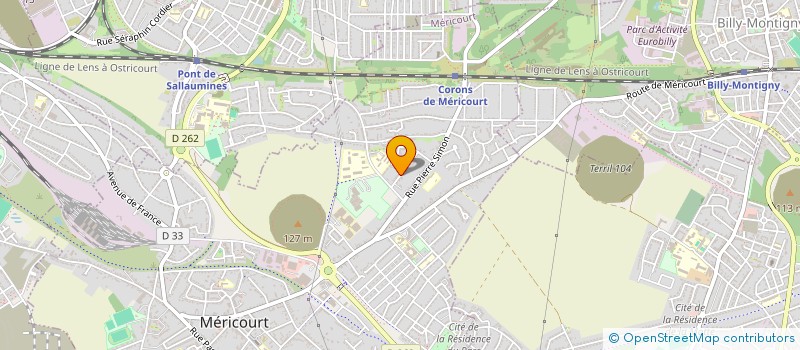 localisation de l'entreprise MONSIEUR MAXIME PICHON  MERICOURT