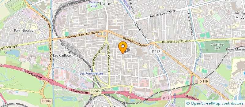 localisation de l'entreprise MONSIEUR MAXIME PIERROT  CALAIS