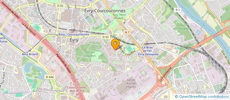 localisation de l'entreprise MONSIEUR MAXIME PINARDON à EVRY-COURCOURONNES