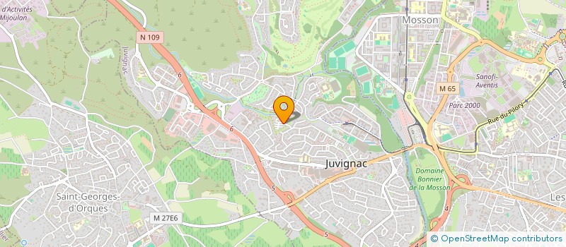 localisation de l'entreprise MONSIEUR MAXIME PIQUES  JUVIGNAC