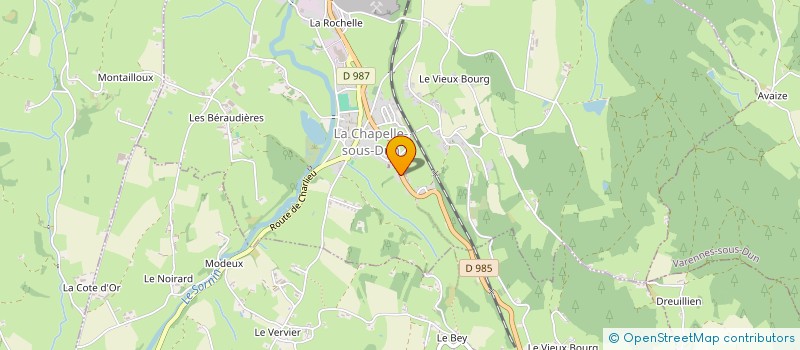 localisation de l'entreprise MONSIEUR MAXIME PITAVY  LA CHAPELLE-SOUS-DUN