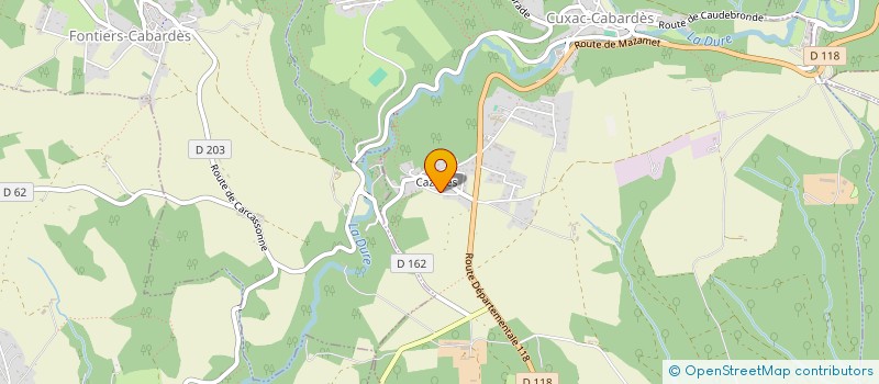 localisation de l'entreprise MONSIEUR MAXIME PLA  CUXAC-CABARDES