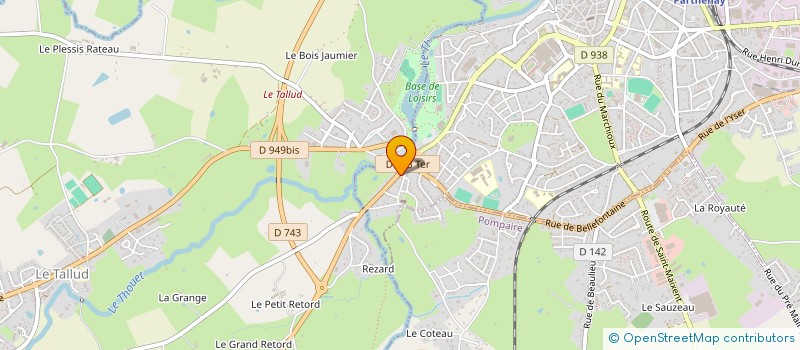 localisation de l'entreprise MONSIEUR MAXIME PLANCHE  PARTHENAY