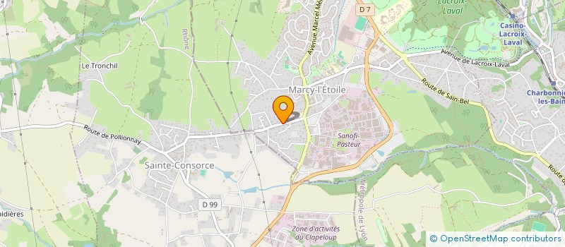 localisation de l'entreprise MONSIEUR MAXIME PLANTIER  MARCY-L'ETOILE