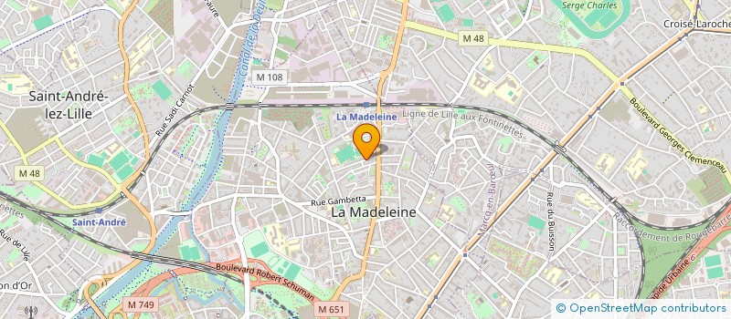 localisation de l'entreprise MONSIEUR MAXIME PLETINCKX à LA MADELEINE