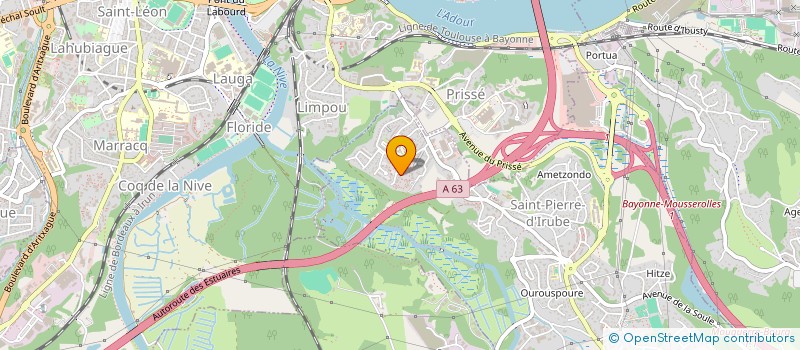 localisation de l'entreprise MONSIEUR MAXIME PLOUCHARD  SAINT-PIERRE-D'IRUBE