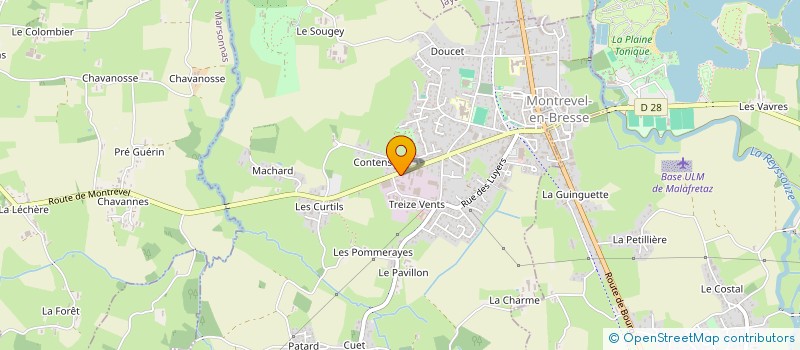 localisation de l'entreprise MONSIEUR MAXIME POCHON à MONTREVEL-EN-BRESSE