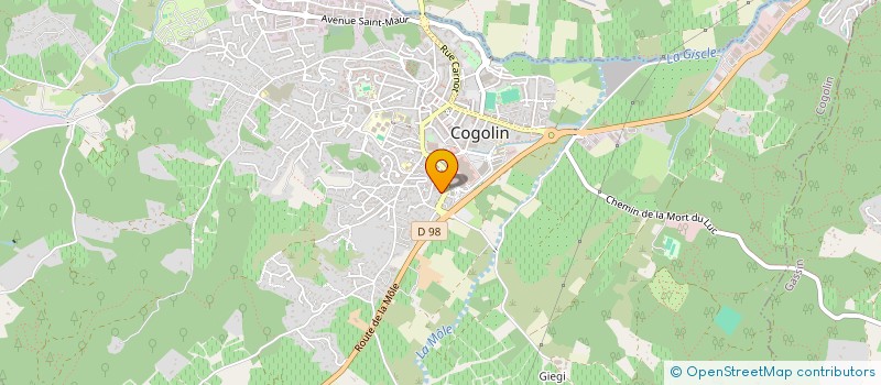 localisation de l'entreprise MONSIEUR MAXIME POINT  COGOLIN