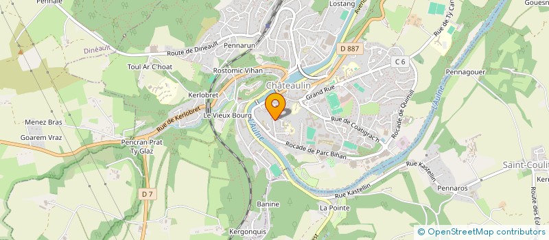 localisation de l'entreprise MONSIEUR MAXIME POLARD à CHATEAULIN