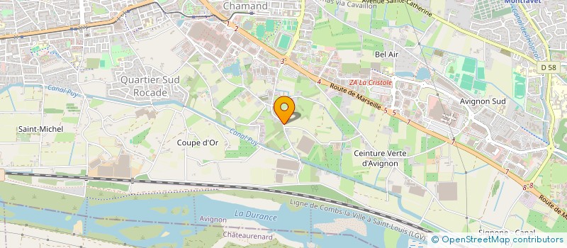 localisation de l'entreprise MONSIEUR MAXIME PONCHEL  AVIGNON