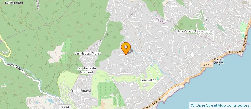 localisation de l'entreprise MONSIEUR MAXIME POULIN à GRIMAUD