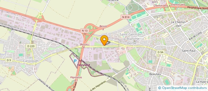 localisation de l'entreprise MONSIEUR MAXIME POULLAIN  CARPIQUET