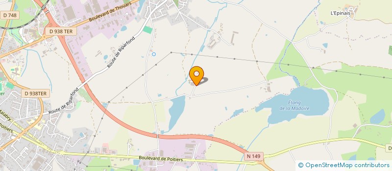 localisation de l'entreprise MONSIEUR MAXIME POUPELIN  BRESSUIRE