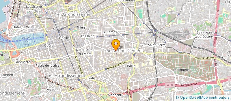 localisation de l'entreprise MONSIEUR MAXIME PRATESI  MARSEILLE