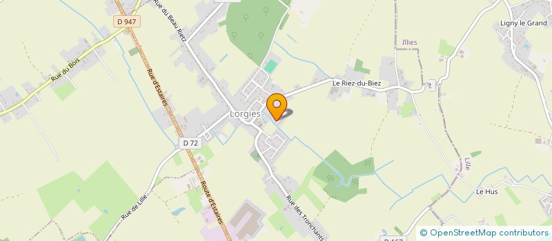 localisation de l'entreprise MONSIEUR MAXIME PRUVOST  LORGIES