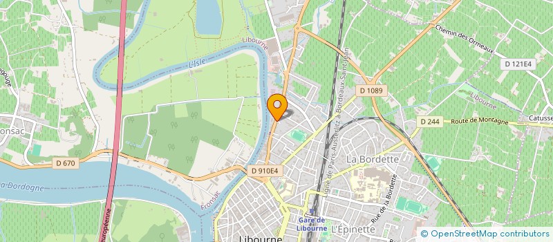 localisation de l'entreprise MONSIEUR MAXIME PUBLIE  LIBOURNE