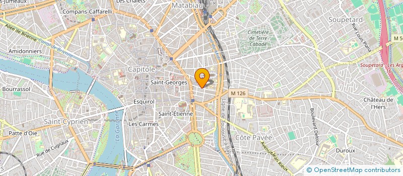 localisation de l'entreprise MONSIEUR MAXIME PUJADE  TOULOUSE