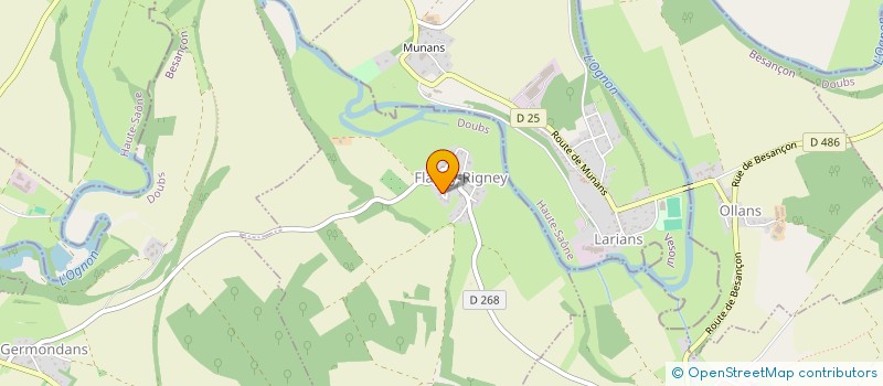 localisation de l'entreprise MONSIEUR MAXIME PYON  FLAGEY-RIGNEY