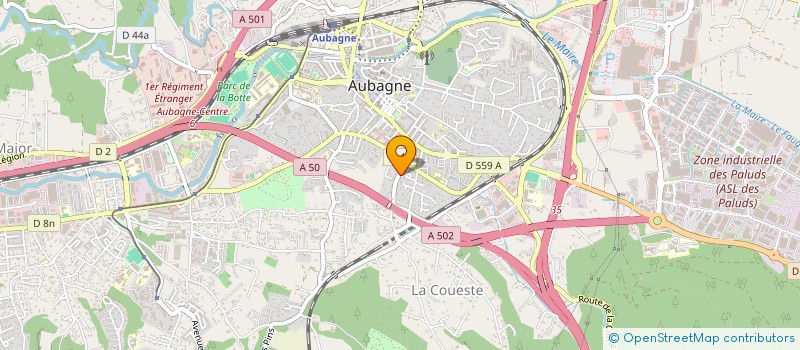 localisation de l'entreprise MONSIEUR MAXIME QUANTIN  AUBAGNE