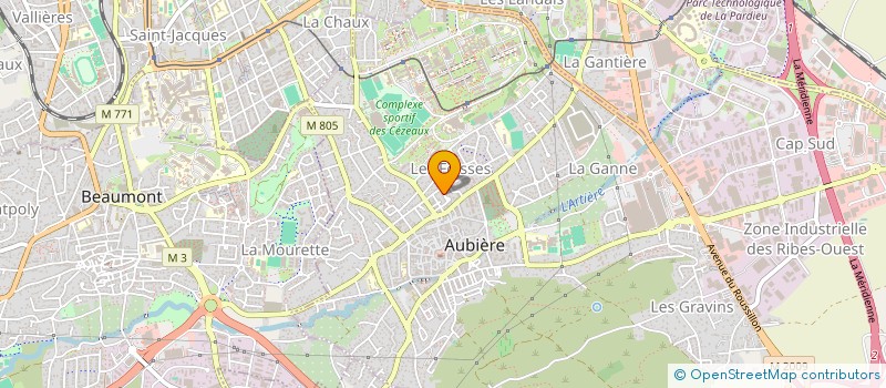 localisation de l'entreprise MONSIEUR MAXIME QUARATO  AUBIERE