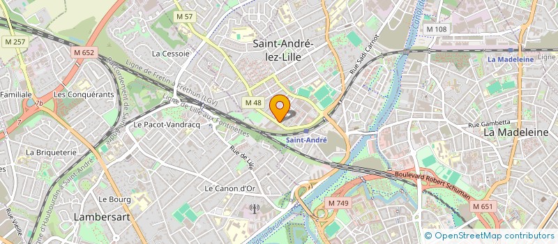 localisation de l'entreprise MONSIEUR MAXIME QUAREZ  SAINT-ANDRE-LEZ-LILLE