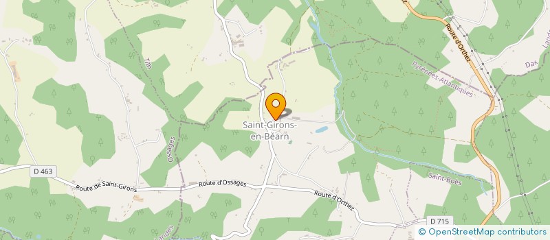 localisation de l'entreprise MONSIEUR MAXIME QUENOT  SAINT-GIRONS-EN-BEARN