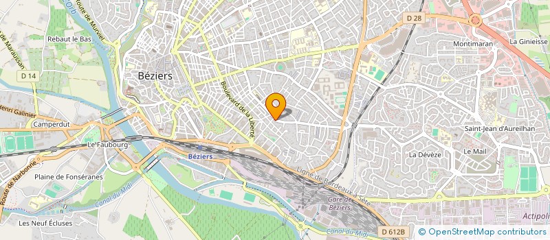 localisation de l'entreprise MONSIEUR MAXIME QUITTARD  BEZIERS