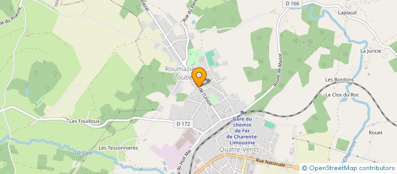 localisation de l'entreprise MONSIEUR MAXIME RAUNIER à TERRES-DE-HAUTE-CHARENTE