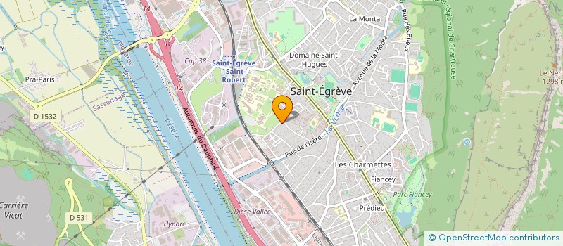 localisation de l'entreprise MONSIEUR MAXIME REGGIANI  SAINT-EGREVE