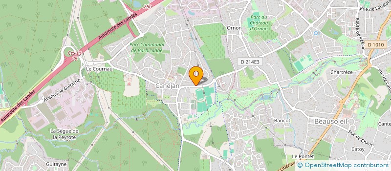 localisation de l'entreprise MONSIEUR MAXIME REGODESEBES  CANEJAN