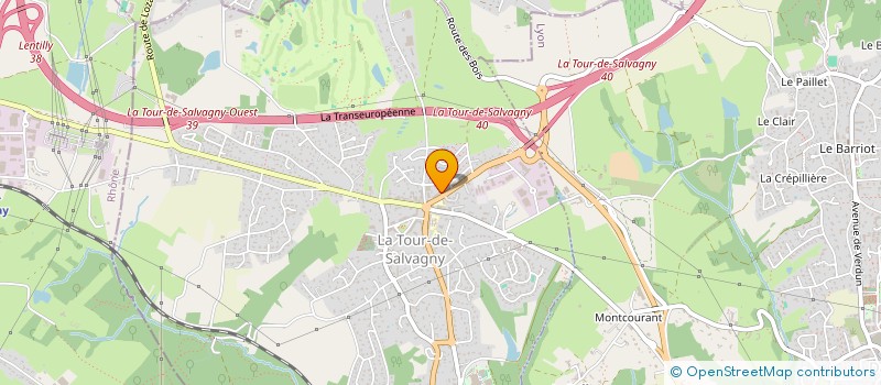 localisation de l'entreprise MONSIEUR MAXIME RENAUD  LA TOUR-DE-SALVAGNY