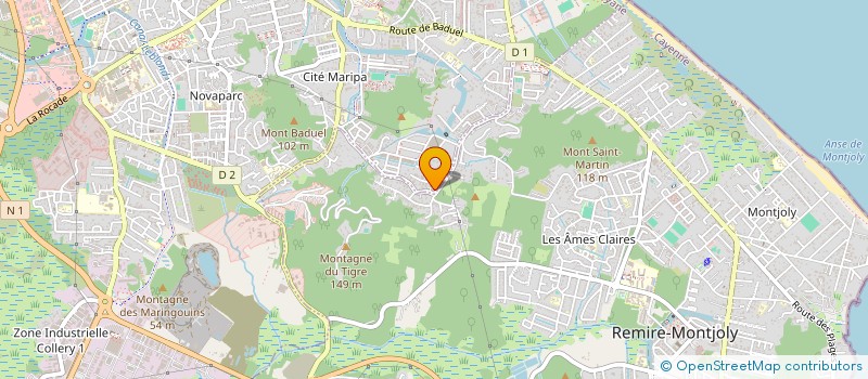 localisation de l'entreprise MONSIEUR MAXIME RENAUD  CAYENNE