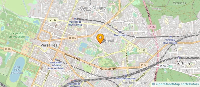 localisation de l'entreprise MONSIEUR MAXIME REY à VERSAILLES