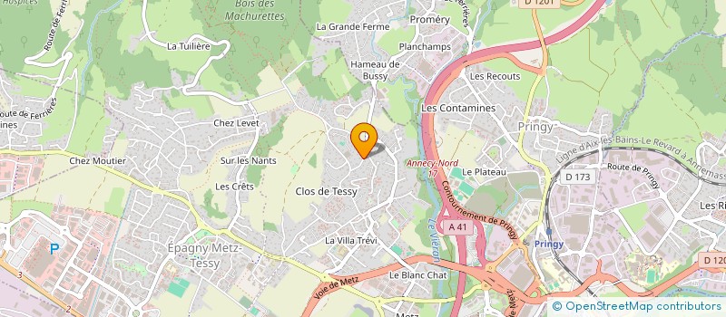 localisation de l'entreprise MONSIEUR MAXIME RICART à ANNECY