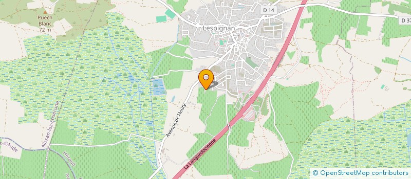 localisation de l'entreprise MONSIEUR MAXIME RIERA  LESPIGNAN