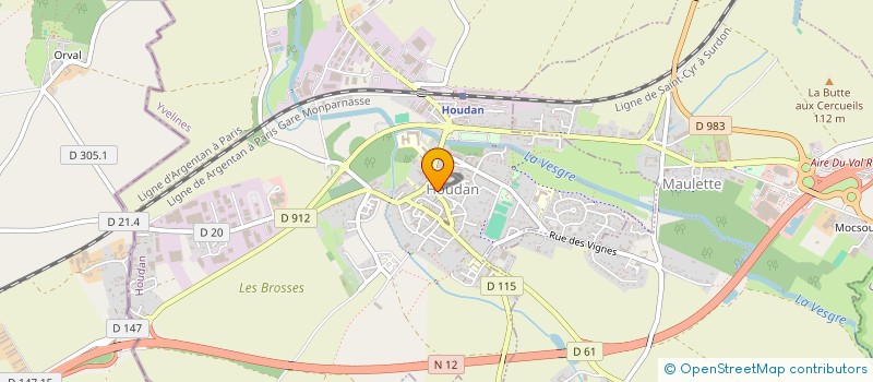 localisation de l'entreprise MONSIEUR MAXIME RIOUX à HOUDAN