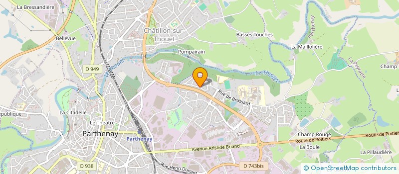 localisation de l'entreprise MONSIEUR MAXIME ROBIN à PARTHENAY